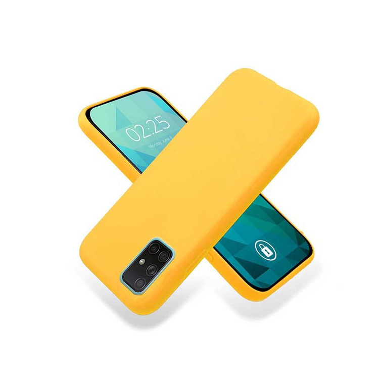 Etui Samsung GALAXY A71, Etui Gumowe Pomarańczowy - FunnyCase