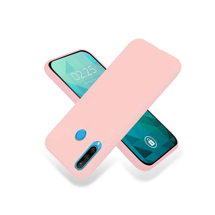 Etui Huawei P30 LITE, Etui Gumowe Pudrowy Róż - FunnyCase