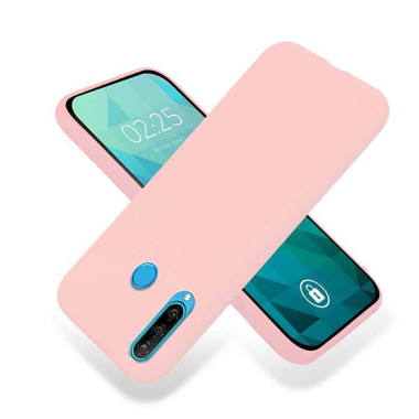 Etui Huawei P30 LITE, Etui Gumowe Pudrowy Róż - FunnyCase