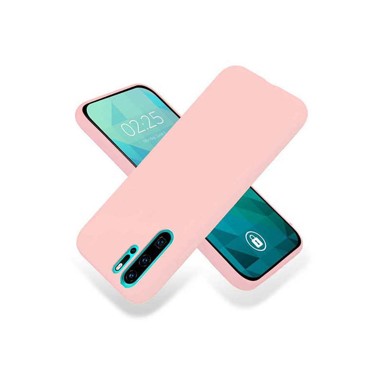 Etui Huawei P30 PRO, Etui Gumowe Pudrowy Róż - FunnyCase