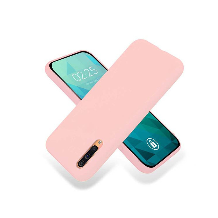 Etui Samsung GALAXY A50 / A30S / A50S, Etui Gumowe Pudrowy Róż - FunnyCase