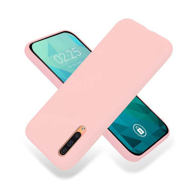 Etui Samsung GALAXY A50 / A30S / A50S, Etui Gumowe Pudrowy Róż - FunnyCase