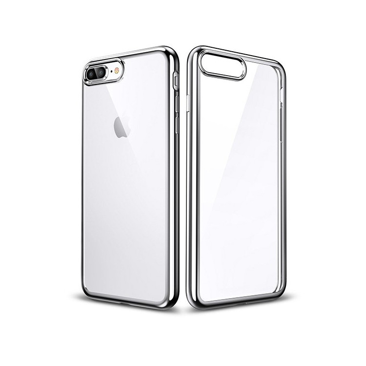 ETUI GUMA HYBRID NA TELEFON APPLE IPHONE 11 SREBRNY