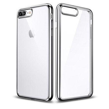 ETUI GUMA HYBRID NA TELEFON APPLE IPHONE 11 SREBRNY