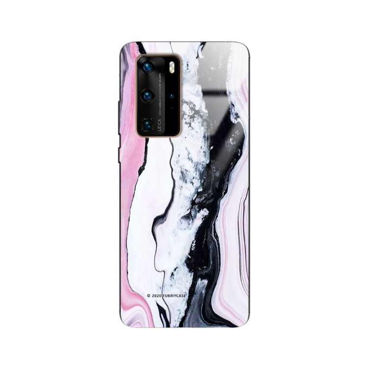 Etui Huawei P40 PRO, ST_MARM-2020-1-100 Wzory - FunnyCase