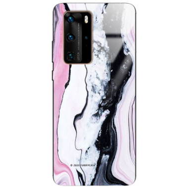 Etui Huawei P40 PRO, ST_MARM-2020-1-100 Wzory - FunnyCase