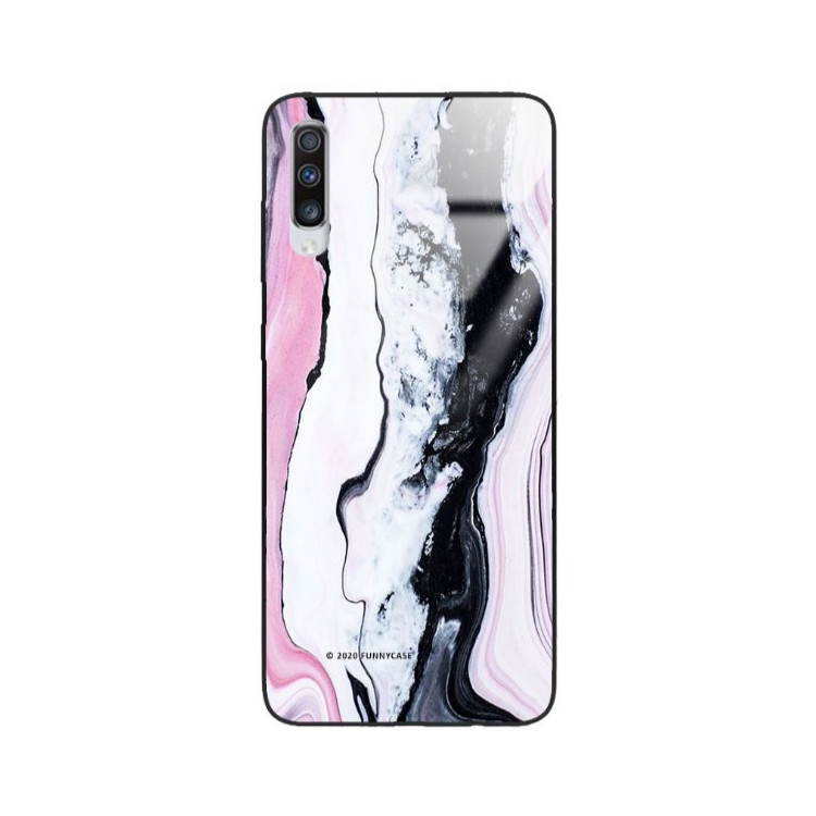 Etui Samsung GALAXY A70, ST_MARM-2020-1-100 Wzory - FunnyCase