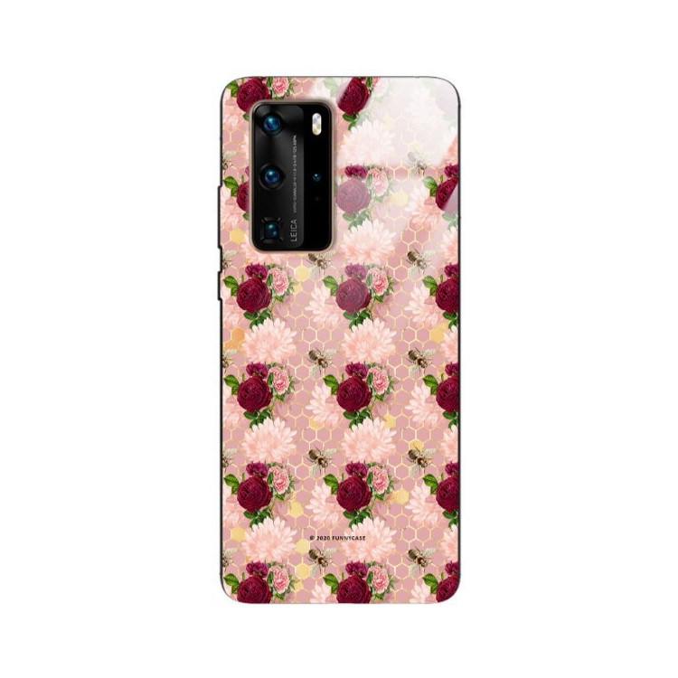 ETUI W KWIATY NA TELEFON HUAWEI P40 PRO ST_SFLW-2020-1-106