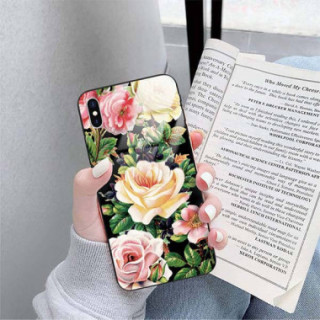 ETUI W KWIATY NA TELEFON APPLE IPHONE X / XS...