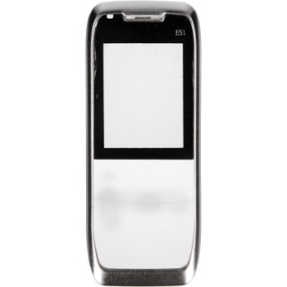OBUDOWA BEZ KLAWIATURY  NOKIA E51 SREBRNA