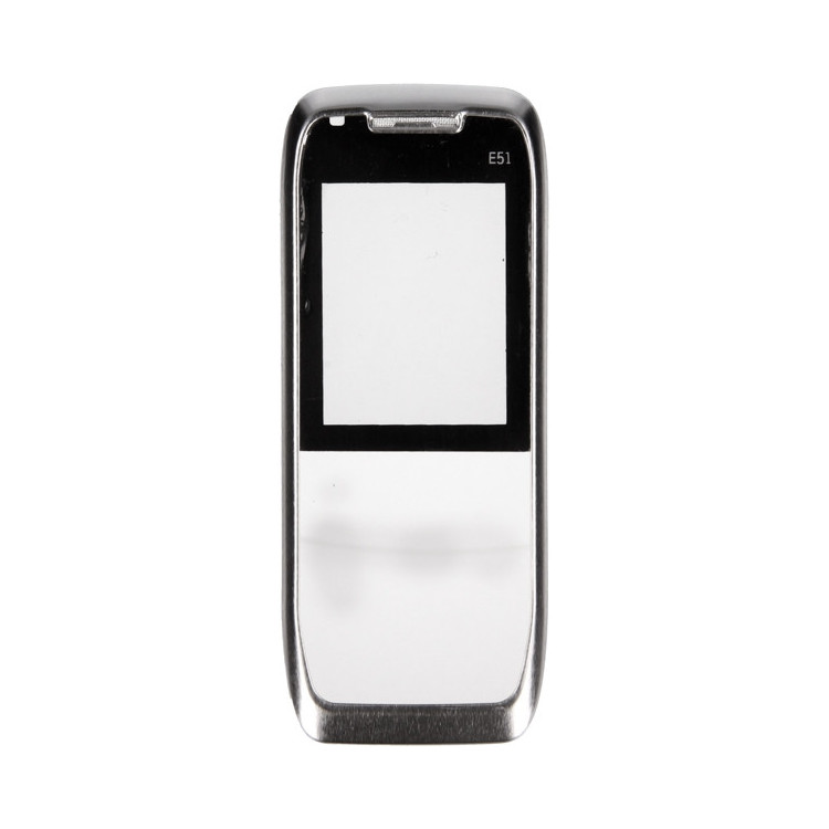 OBUDOWA BEZ KLAWIATURY  NOKIA E51 SREBRNA