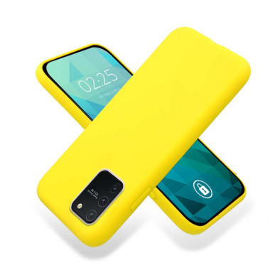 Etui Samsung GALAXY A91 / S10 LITE, Etui Gumowe Żółty - FunnyCase