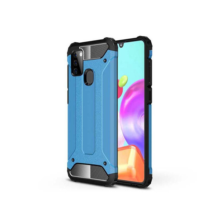 Etui Samsung GALAXY A21S, Drop Niebieski - FunnyCase