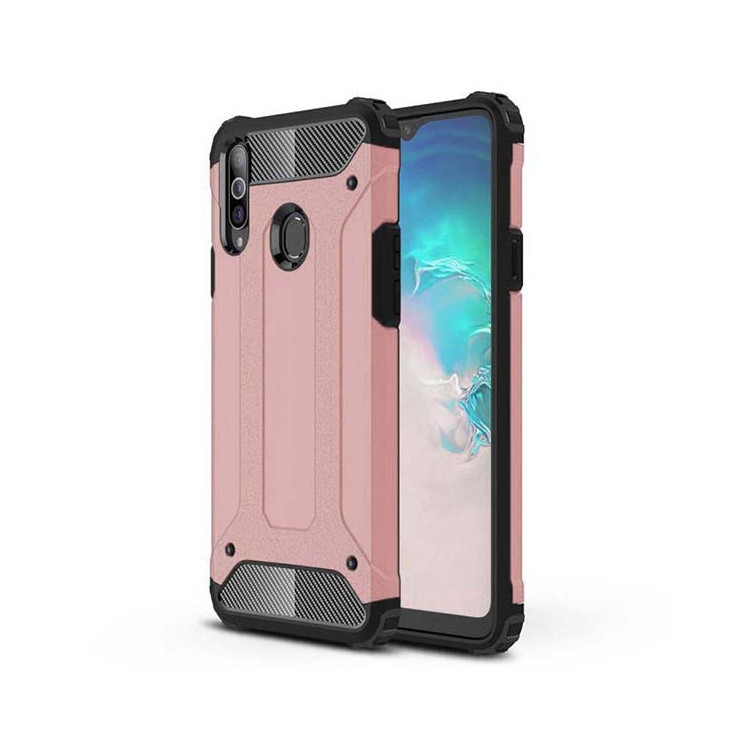 Etui Samsung GALAXY A20E, Drop Rose gold - FunnyCase