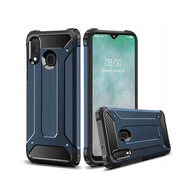 Etui Samsung GALAXY A20E, Drop Szary - FunnyCase
