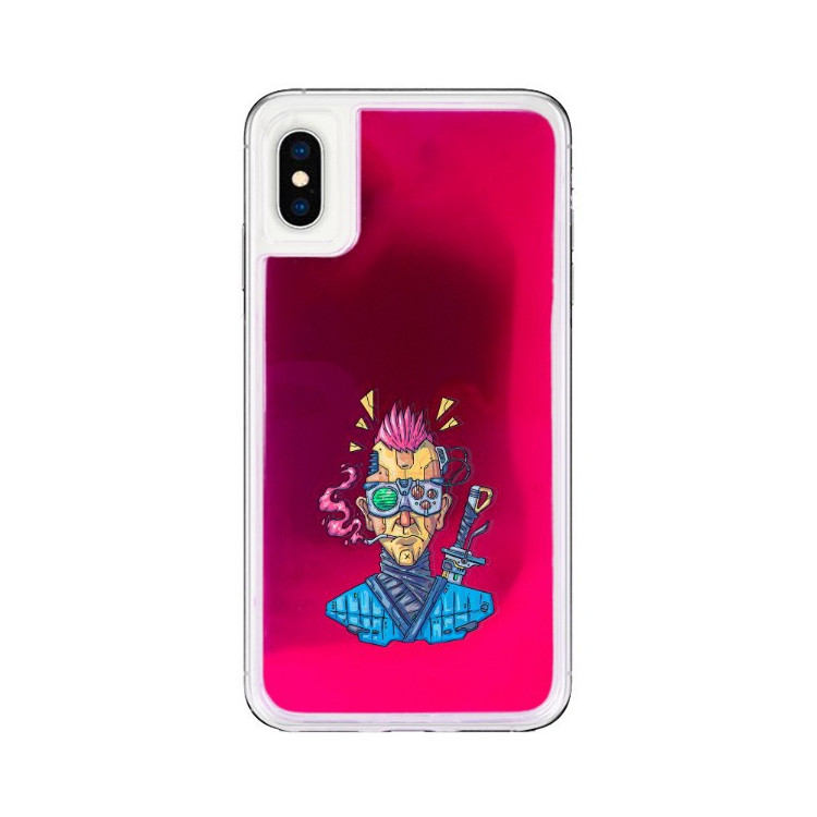 ETUI LIQUID NEON NA TELEFON APPLE IPHONE X / XS RÓŻOWY ST_CBR-2020-2-203