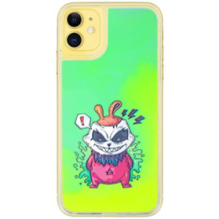 ETUI LIQUID NEON NA TELEFON APPLE IPHONE 11 ZIELONY...