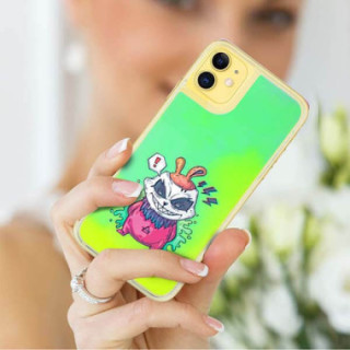 ETUI LIQUID NEON NA TELEFON APPLE IPHONE 11 ZIELONY...