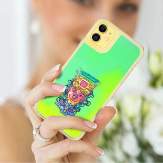 ETUI LIQUID NEON NA TELEFON APPLE IPHONE 11 ZIELONY...