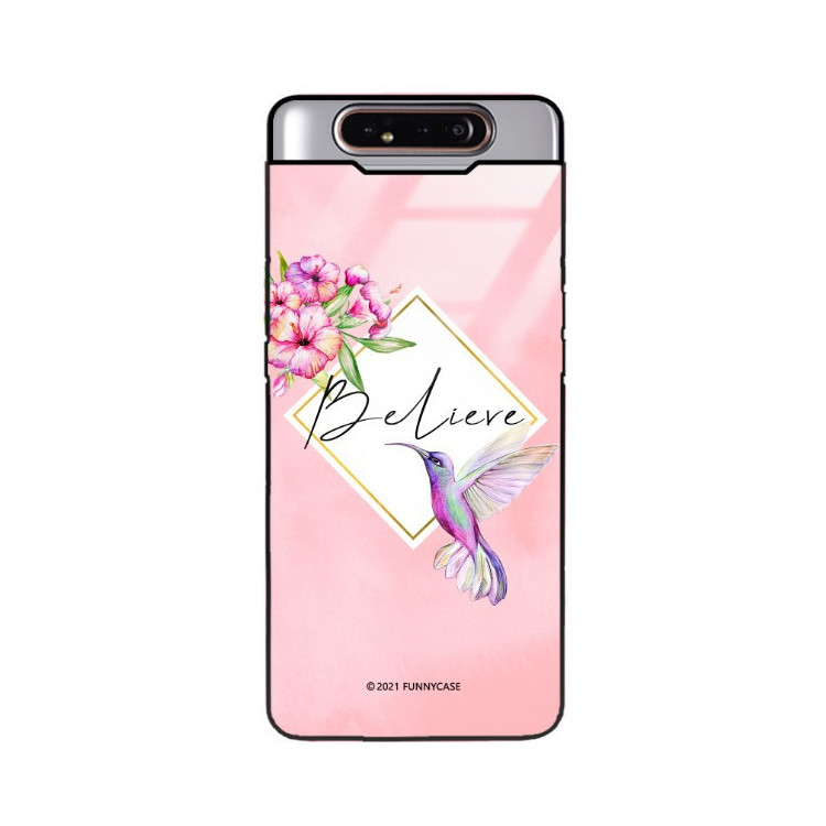 ETUI BLACK CASE GLASS NA TELEFON SAMSUNG GALAXY A80 ST_SPRG-200