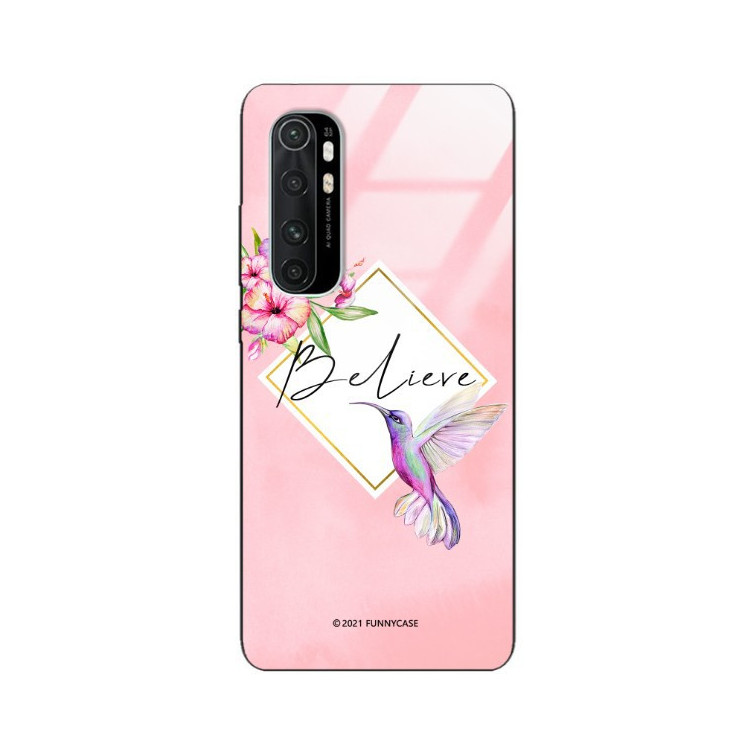 ETUI BLACK CASE GLASS NA TELEFON XIAOMI MI NOTE 10 LITE ST_SPRG-200