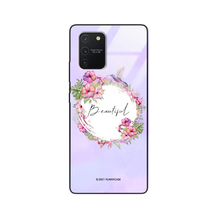 ETUI BLACK CASE GLASS NA TELEFON SAMSUNG GALAXY A91 / S10 LITE ST_SPRG-201