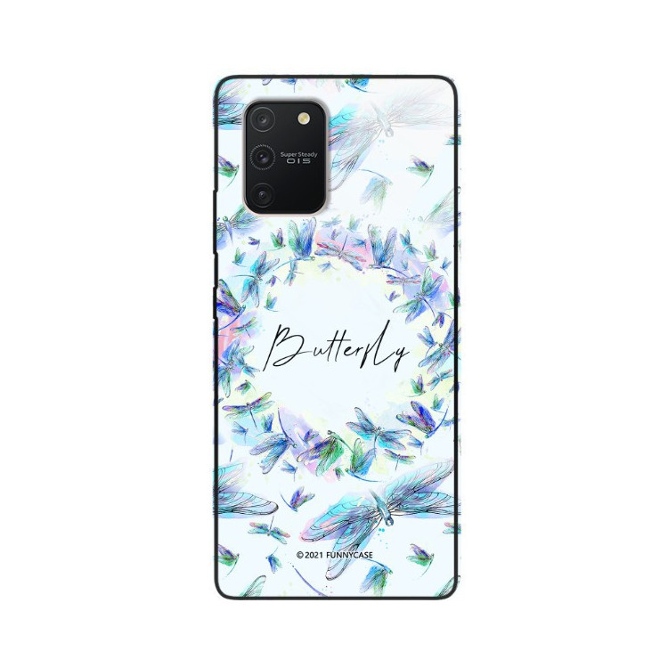 ETUI BLACK CASE GLASS NA TELEFON SAMSUNG GALAXY A91 / S10 LITE ST_SPRG-203