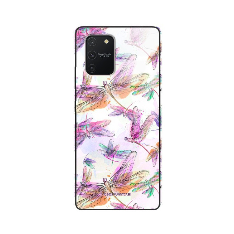 ETUI BLACK CASE GLASS NA TELEFON SAMSUNG GALAXY A91 / S10 LITE ST_SPRG-204