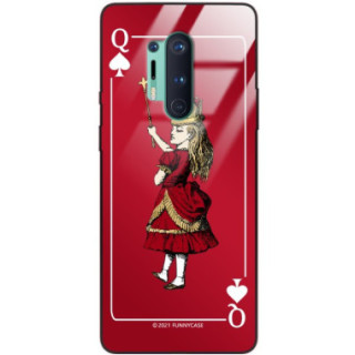 ETUI BLACK CASE GLASS NA TELEFON ONEPLUS 8 PRO ST_QUEEN-OF-CARDS-200