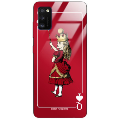 Etui Samsung GALAXY A41, ST_QUEEN-OF-CARDS-200 Wzory - FunnyCase