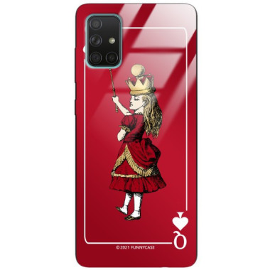 Etui Samsung GALAXY A71, ST_QUEEN-OF-CARDS-200 Wzory - FunnyCase