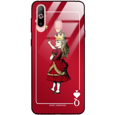 Etui Samsung GALAXY A60, ST_QUEEN-OF-CARDS-200 Wzory - FunnyCase