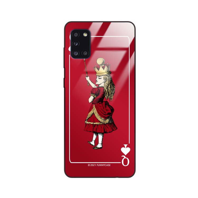 Etui Samsung GALAXY A31, ST_QUEEN-OF-CARDS-200 Wzory - FunnyCase