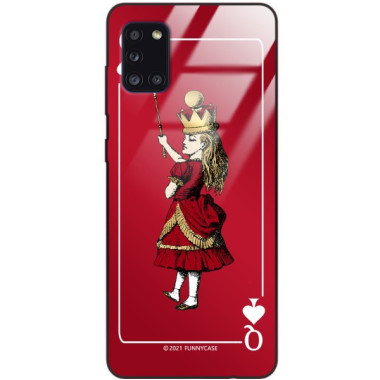 Etui Samsung GALAXY A31, ST_QUEEN-OF-CARDS-200 Wzory - FunnyCase