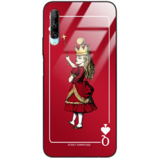 ETUI BLACK CASE GLASS NA TELEFON HUAWEI Y9S ST_QUEEN-OF-CARDS-200