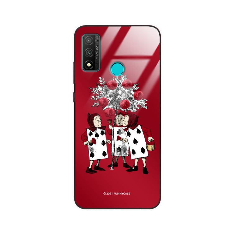 ETUI BLACK CASE GLASS NA TELEFON HUAWEI P SMART 2020 ST_QUEEN-OF-CARDS-201