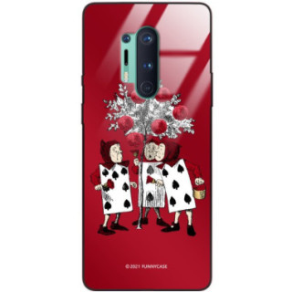 ETUI BLACK CASE GLASS NA TELEFON ONEPLUS 8 PRO ST_QUEEN-OF-CARDS-201