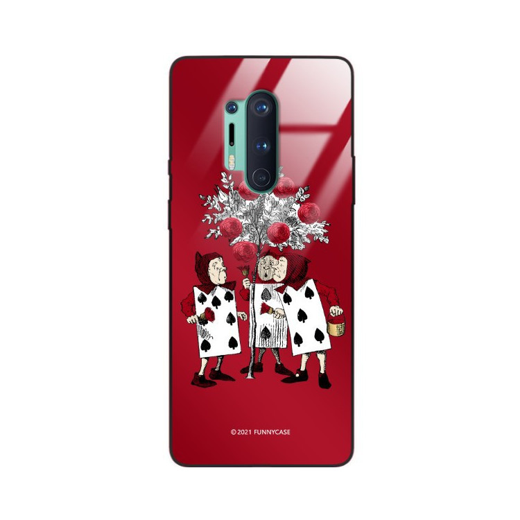 ETUI BLACK CASE GLASS NA TELEFON ONEPLUS 8 PRO ST_QUEEN-OF-CARDS-201