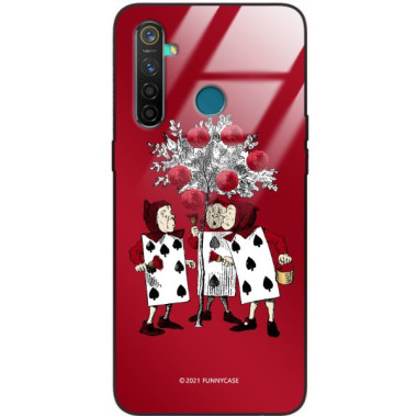 Etui Realme REALME 5, ST_QUEEN-OF-CARDS-201 Wzory - FunnyCase