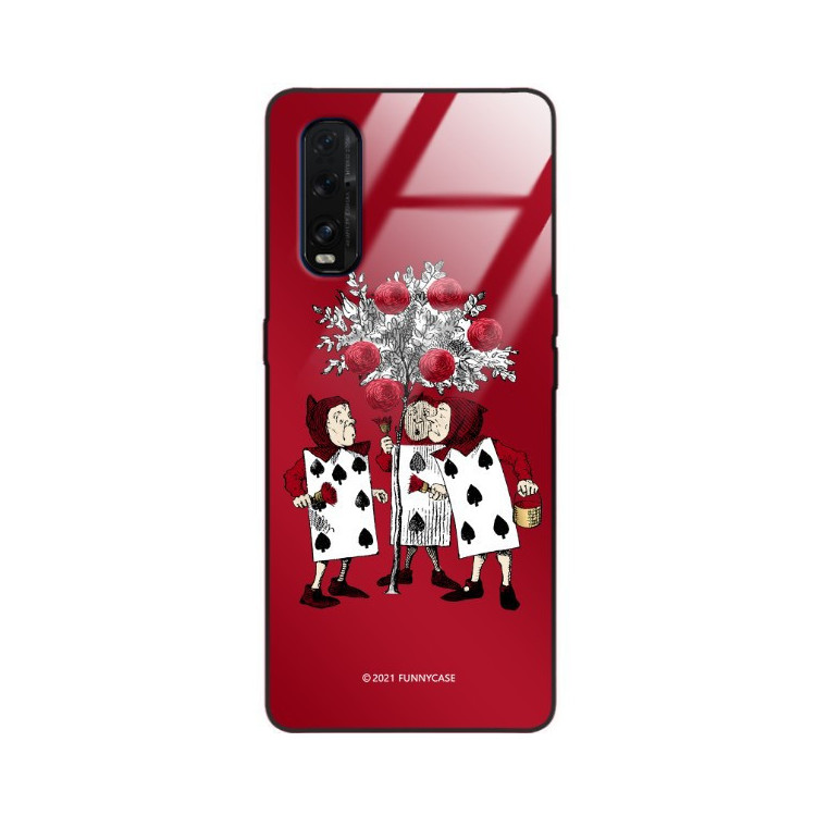 ETUI BLACK CASE GLASS NA TELEFON OPPO FIND X2 ST_QUEEN-OF-CARDS-201