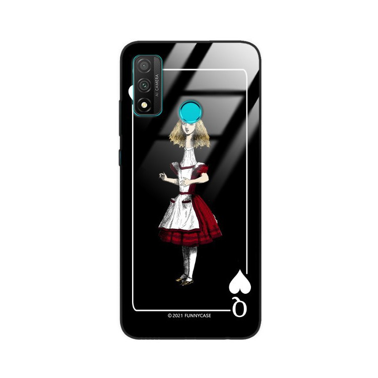 ETUI BLACK CASE GLASS NA TELEFON HUAWEI P SMART 2020 ST_QUEEN-OF-CARDS-202