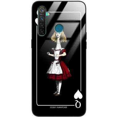 Etui Realme REALME 5, ST_QUEEN-OF-CARDS-202 Wzory - FunnyCase