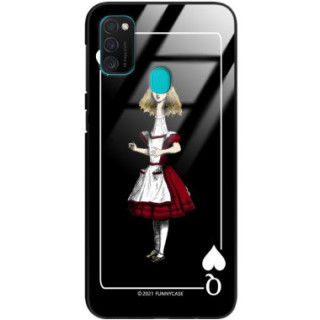 Etui Samsung GALAXY M21, ST_QUEEN-OF-CARDS-202 Wzory - FunnyCase