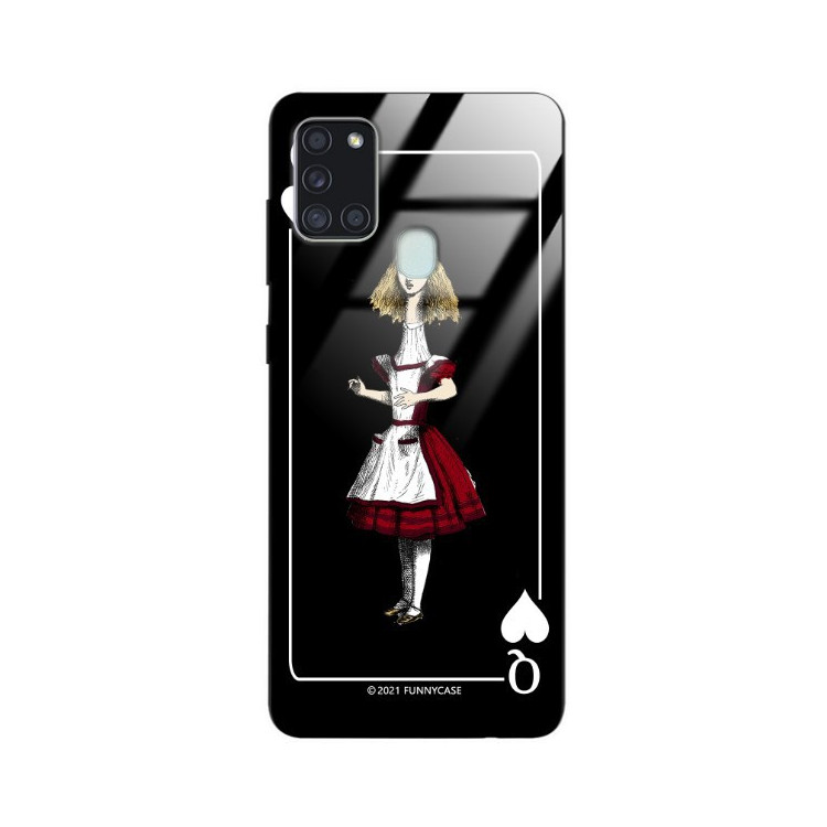 Etui Samsung GALAXY A21S, ST_QUEEN-OF-CARDS-202 Wzory - FunnyCase