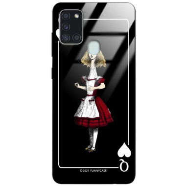 Etui Samsung GALAXY A21S, ST_QUEEN-OF-CARDS-202 Wzory - FunnyCase