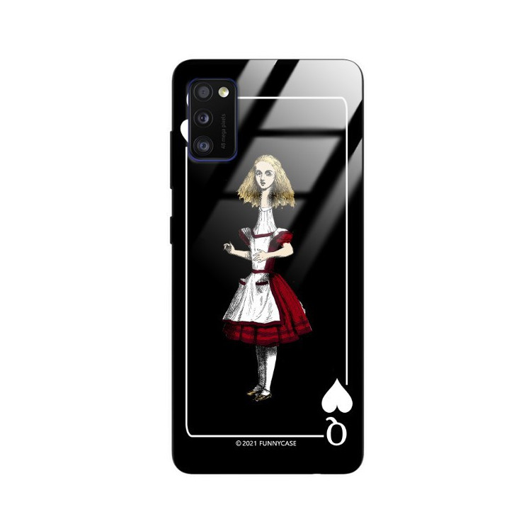 Etui Samsung GALAXY A41, ST_QUEEN-OF-CARDS-202 Wzory - FunnyCase