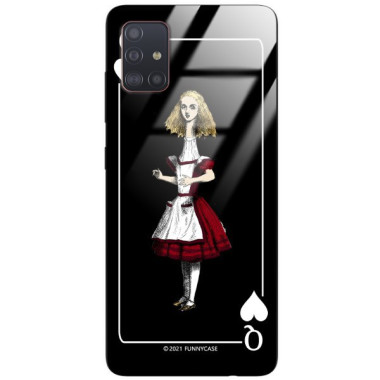 Etui Samsung GALAXY A51, ST_QUEEN-OF-CARDS-202 Wzory - FunnyCase