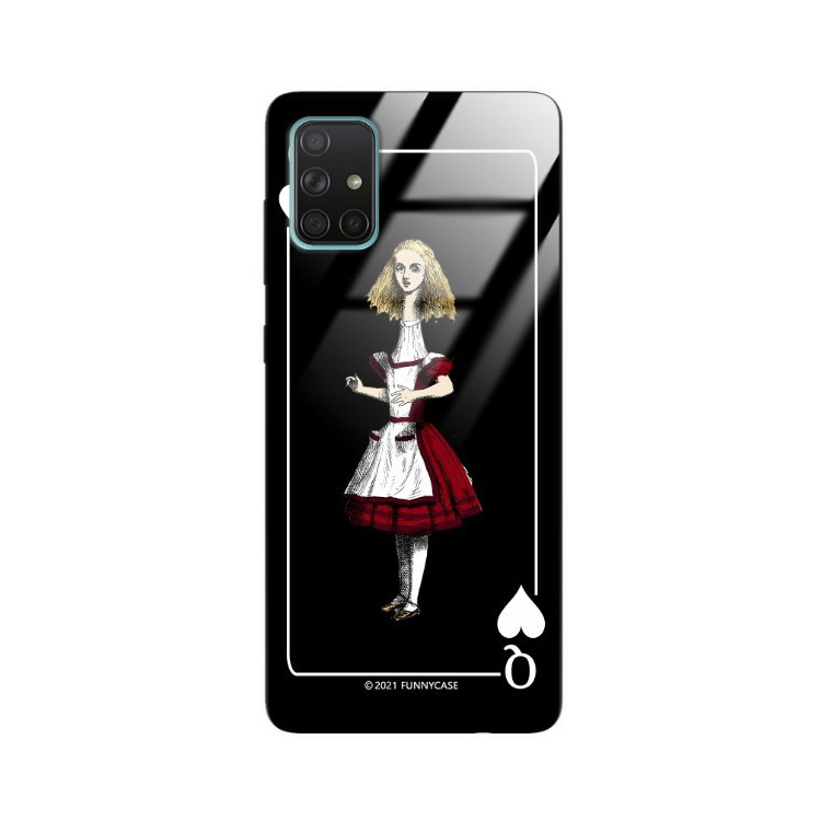 Etui Samsung GALAXY A71, ST_QUEEN-OF-CARDS-202 Wzory - FunnyCase