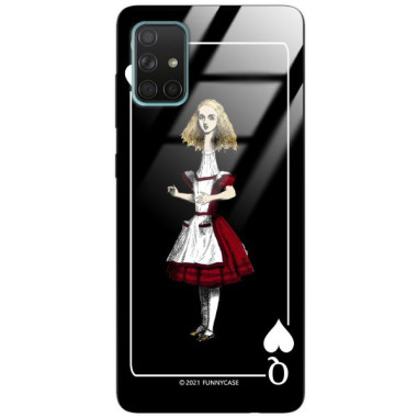 Etui Samsung GALAXY A71, ST_QUEEN-OF-CARDS-202 Wzory - FunnyCase