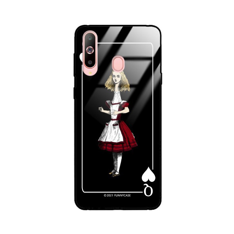 Etui Samsung GALAXY A60, ST_QUEEN-OF-CARDS-202 Wzory - FunnyCase